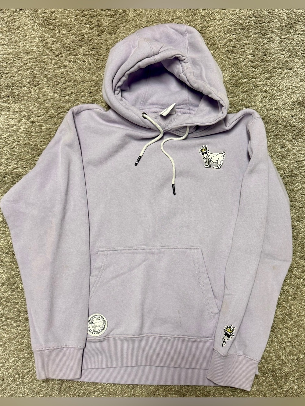 Men’s GOAT USA Hoodie, Size M, purple